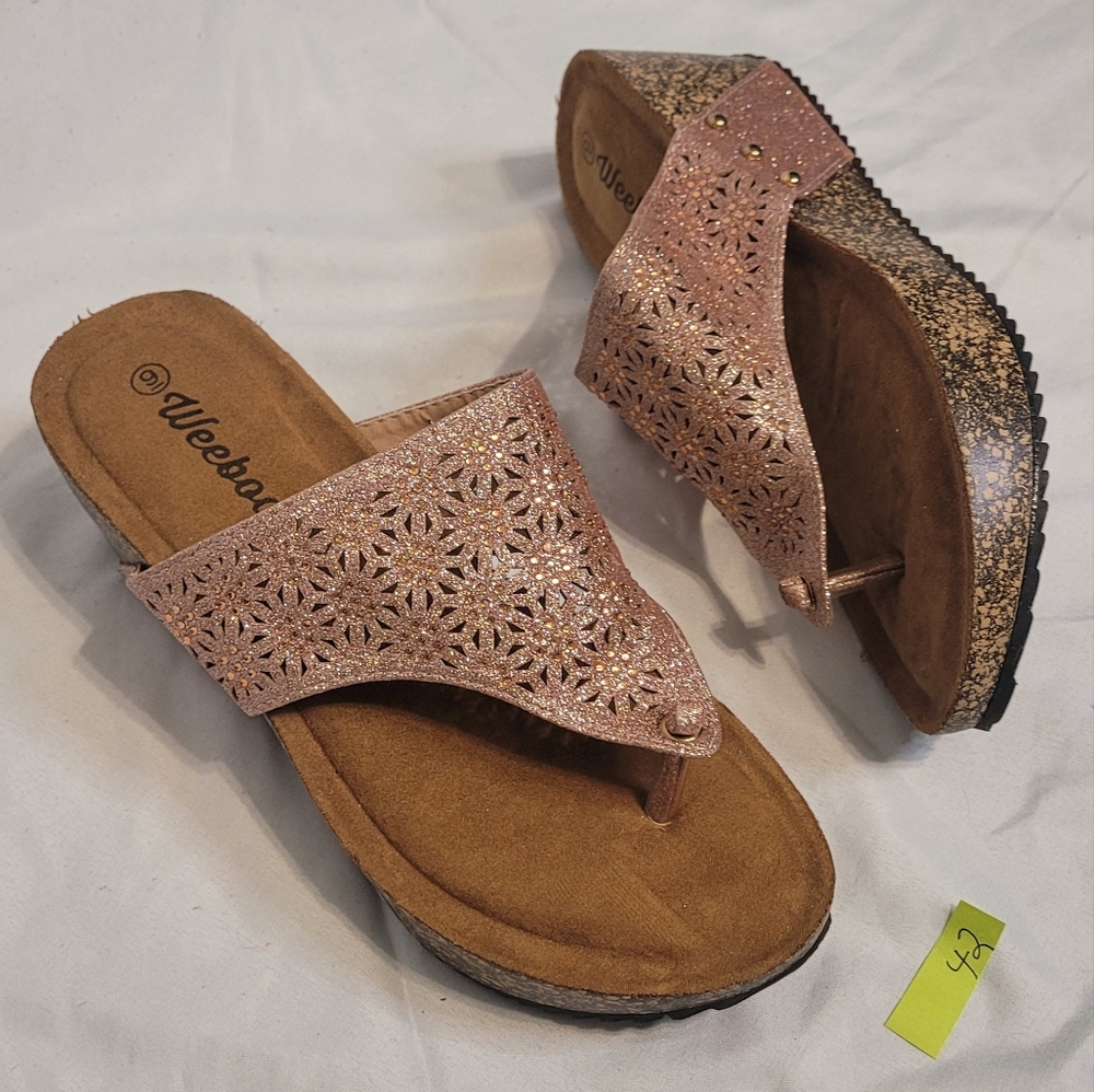 Weebo ladies shoes pink glitter